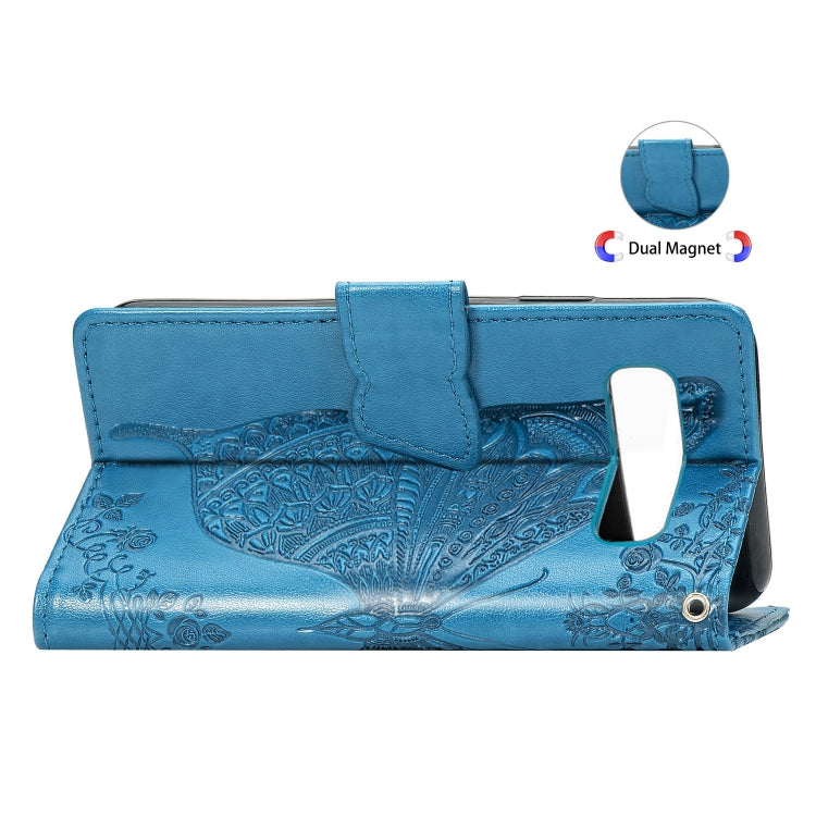 Butterfly Love Flowers Embossing Horizontal Flip Leather Case for Galaxy S10+, with Holder & Card Slots & Wallet & Lanyard, For Galaxy S10+