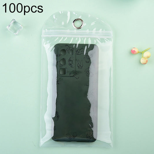 100pcs PVC Transparent Self-sealing Packaging Bag for Phone Case, Size: 18x29cm, 100pcs 18 x 29cm