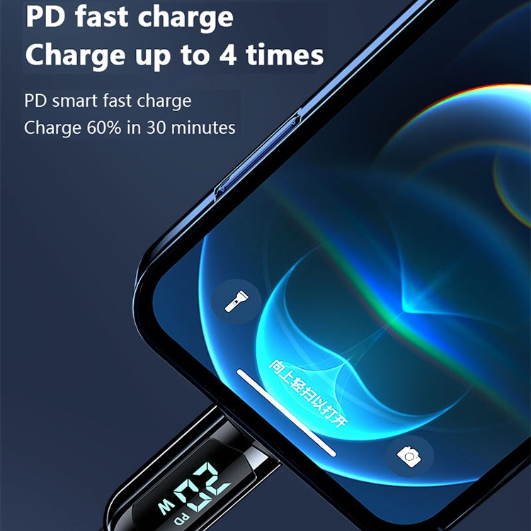 Mutural Li-CC002 1.2m 100W Digital Display USB-C / Type-C to Type-C Charging Data Cable, Type-C to Type-C