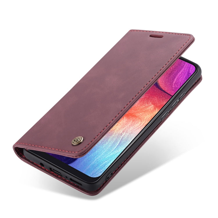 CaseMe-013 Multifunctional Retro Frosted Horizontal Flip Leather Case for Galaxy A30S / A50S / A50, with Card Slot & Holder & Zipper Wallet & Photo Frame, For Galaxy A50