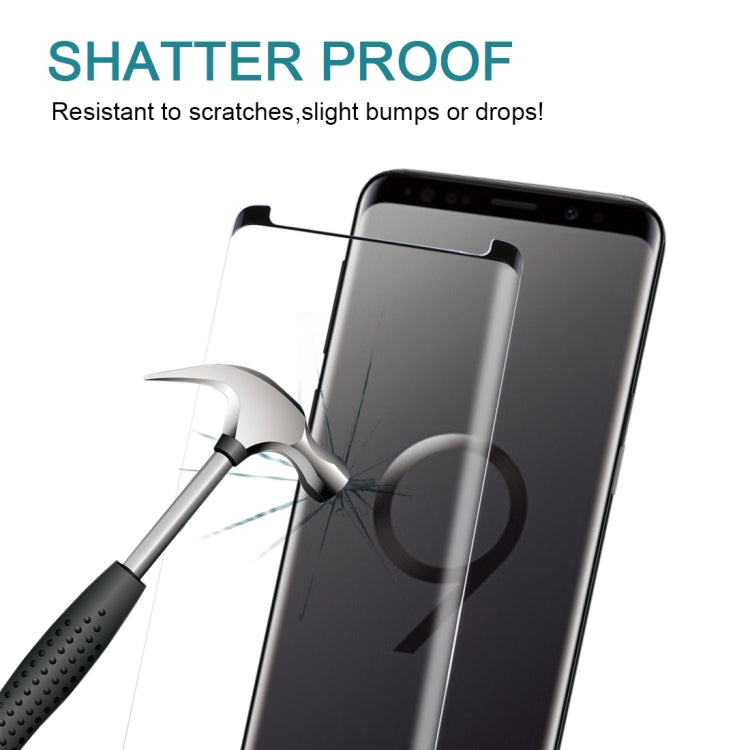 25 PCS For Galaxy S9 9H Surface Hardness 3D Curved Edge Anti-scratch Non-full Screen HD Tempered Glass Screen Protector, For Galaxy S9, Non-full (25 PCS), For Galaxy S9