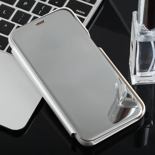 Electroplating Mirror Horizontal Flip Case for Galaxy J2 Core, with Holder, Galaxy J2 Core