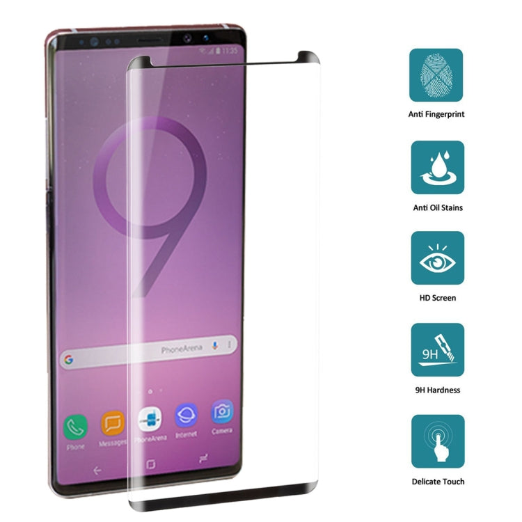 25 PCS Case Friendly Edge Glue Tempered Glass Film for Galaxy Note 9, For Galaxy Note 9 （25 PCS）