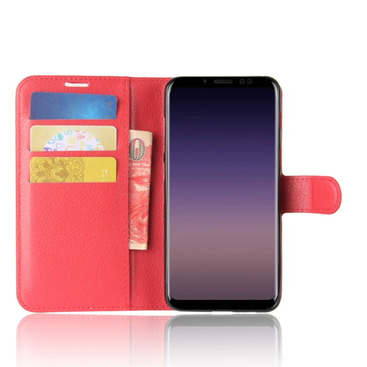 For Galaxy A8 (2018) Litchi Texture Horizontal Flip Leather Case with Holder & Card Slots & Wallet, For Galaxy A8 (2018)