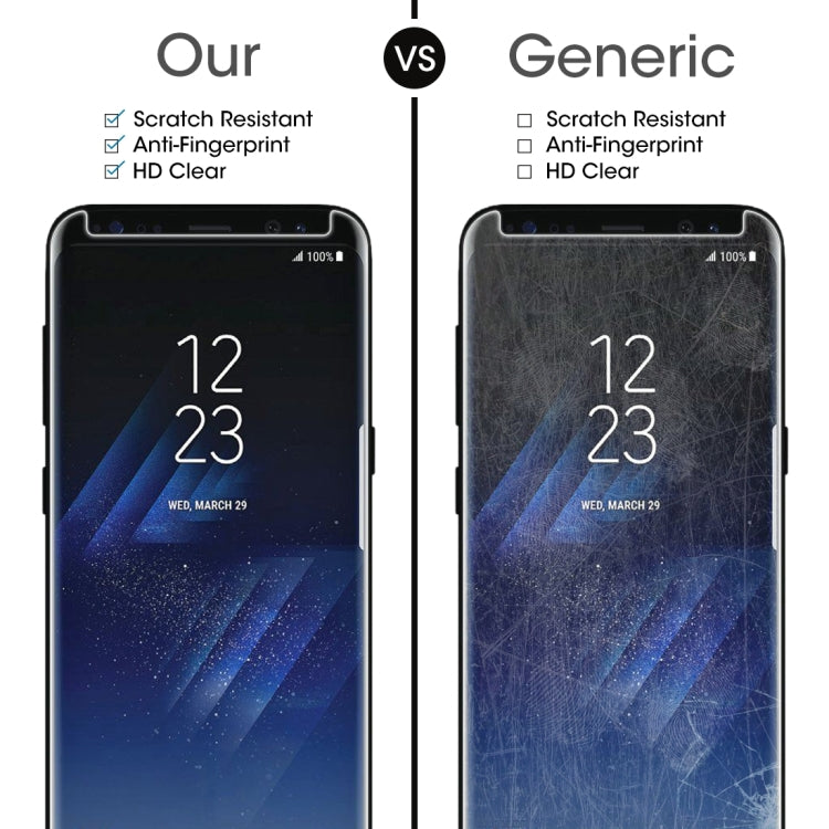 For Galaxy S8+ / G955 0.26mm 9H Surface Hardness 3D Explosion-proof Non-full Screen Curved Case Friendly Tempered Glass Film, For S8+ / G955, Galaxy S8+, For Galaxy S8+ / G955, For Galaxy S8+ / G955 Black Frame