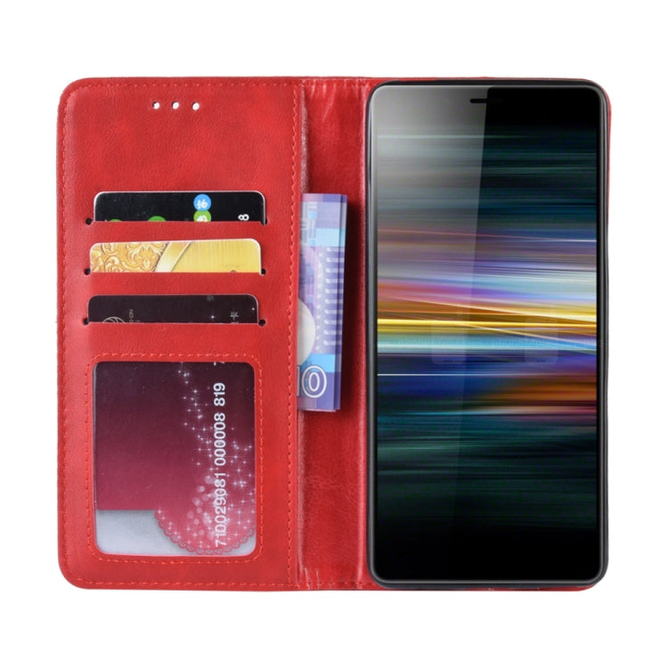 Magnetic Snap Retro Crazy Horse Texture Horizontal Flip Leather Case for Sony Xperia L3, with Holder & Card Slots & Photo Frame, For Sony Xperia L3