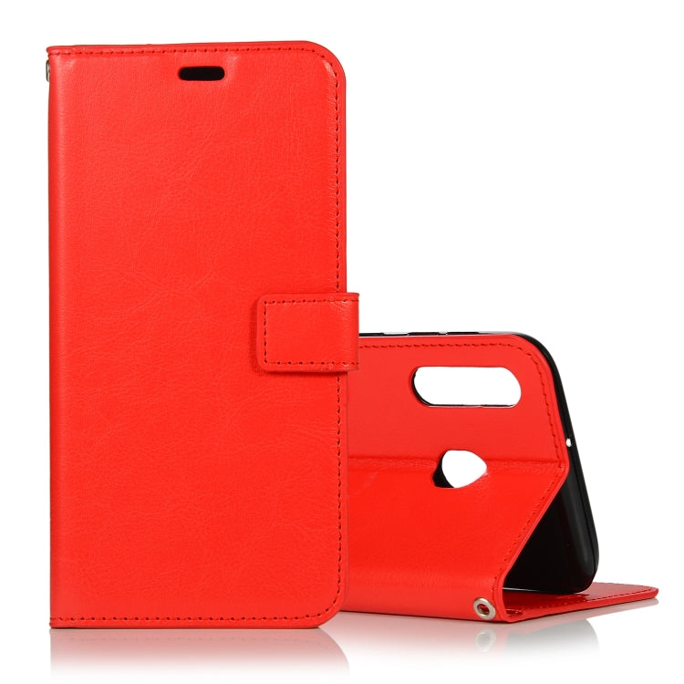 Crazy Horse Texture Horizontal Flip Leather Case with Holder & Card Slots & Wallet & Photo Frame, for Galaxy  A40