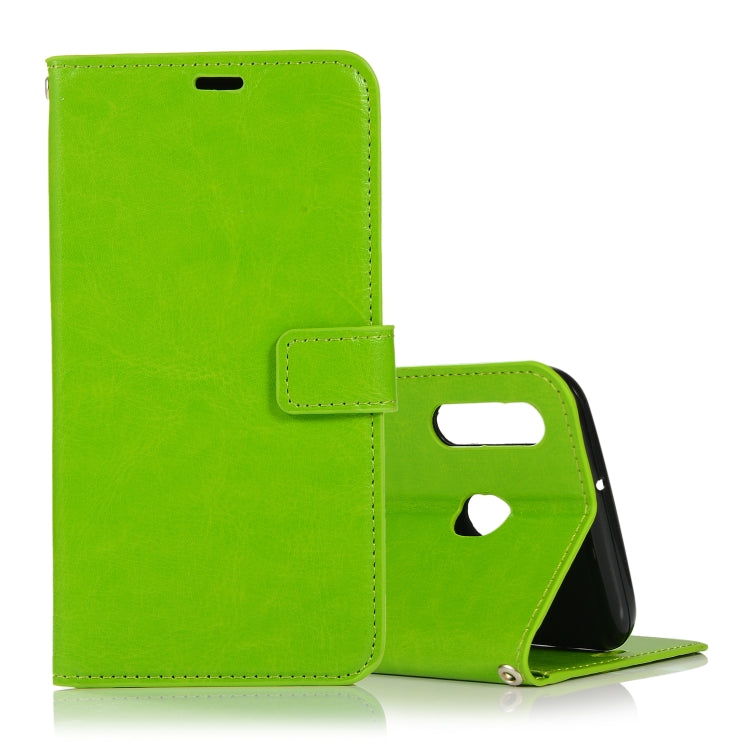 Crazy Horse Texture Horizontal Flip Leather Case with Holder & Card Slots & Wallet & Photo Frame, for Galaxy  A40