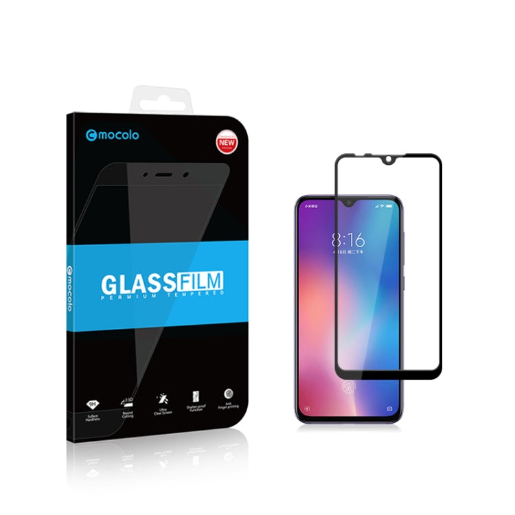 2Pcs mocolo 0.33mm 9H 2.5D Silk Print Tempered Glass Film, Redmi 7, Xiaomi Mi9 se, Xiaomi Pocophone F1, Xiaomi Mi 9, Redmi Note 6 Pro, Redmi 6 Pro, Redmi Note6, Redmi 6, Xiaomi Mi 8, Redmi Note7