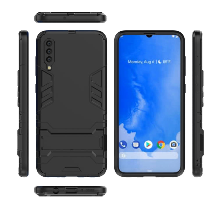 Shockproof PC + TPU Case for Samsung Galaxy A70, with Holder, For Samsung Galaxy A70