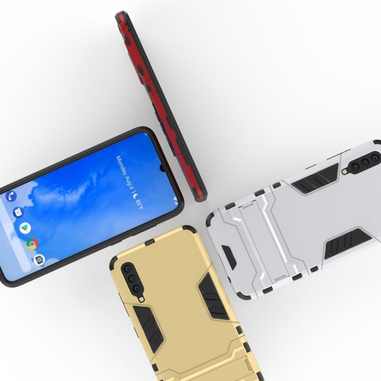 Shockproof PC + TPU Case for Samsung Galaxy A70, with Holder, For Samsung Galaxy A70