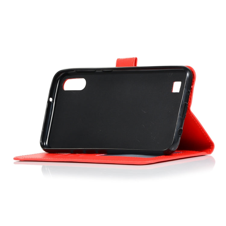 Crazy Horse Texture Horizontal Flip Leather Case with Holder & Card Slots & Wallet & Photo Frame, for Galaxy  A10