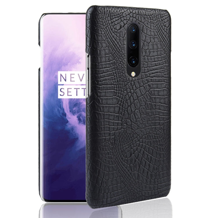 Shockproof Crocodile Texture PC + PU Case for OnePlus 7 Pro