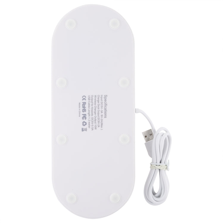 HQ-UD15 Rotatable Wireless Charging Base with Stand for Phones / iWatches / AirPods (Silver), Silver (with wireless charging), without Wireless Charging White, without Wireless Charging Black, White (with wireless charging)                             ...