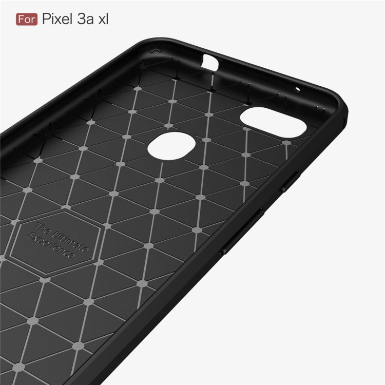 Brushed Texture Carbon Fiber TPU Case for Google Pixel 3a XL, For Google Pixel 3a XL, Google Pixel 3a XL