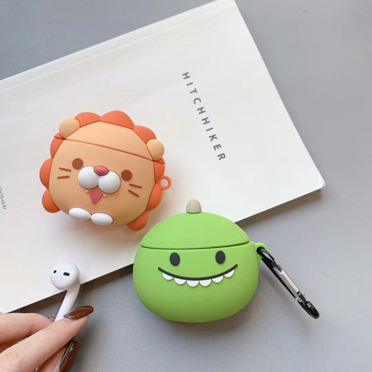 For Apple AirPods 1/2 Generation Universal Wireless Lion And Dinosaur Headphone Holder Bluetooth  Protective Case, Lion, Dinosaur
