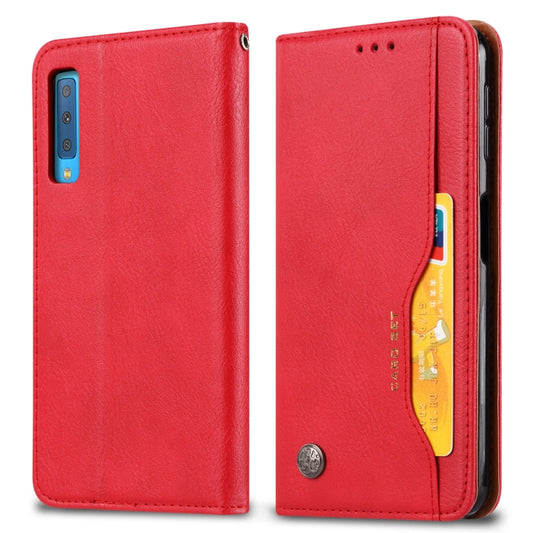 Knead Skin Texture Horizontal Flip Leather Case for Samsung Galaxy A70, with Photo Frame & Holder & Card Slots & Wallet, For Galaxy A70