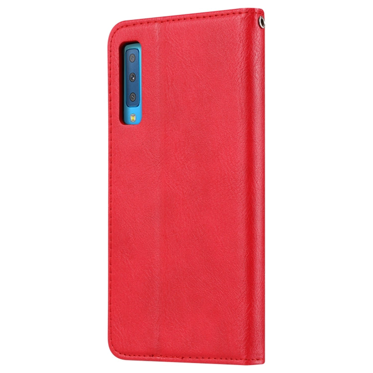 Knead Skin Texture Horizontal Flip Leather Case for Samsung Galaxy A70, with Photo Frame & Holder & Card Slots & Wallet, For Galaxy A70