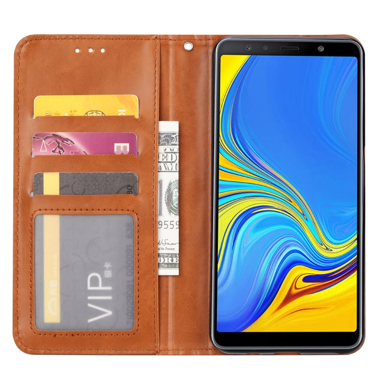 Knead Skin Texture Horizontal Flip Leather Case for Samsung Galaxy A70, with Photo Frame & Holder & Card Slots & Wallet, For Galaxy A70