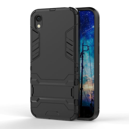 Shockproof PC + TPU Case for Huawei Honor 8S , with Holder, For Honor 8S
