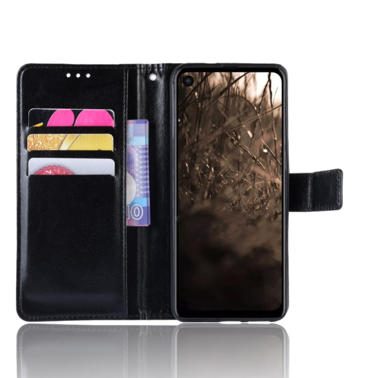 Retro Crazy Horse Texture Horizontal Flip Leather Case for Motorola One Vision , with Holder & Card Slots & Photo Frame, For MOTO One Vision