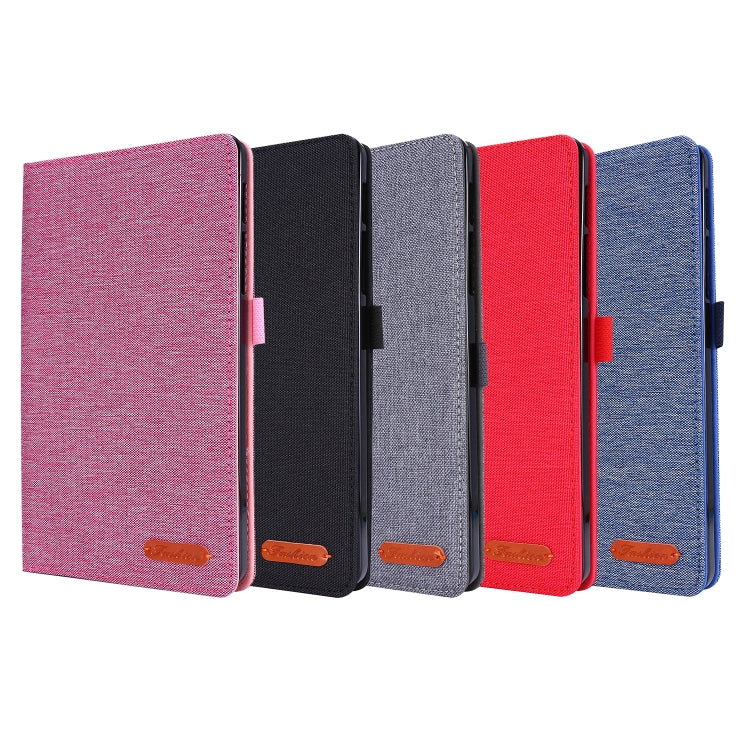 Horizontal Flip TPU + Fabric PU Leather Protective Case with Name Card Clip, For Galaxy Tab A 8.4 (2020), For Galaxy Tab A 8.4(2020)