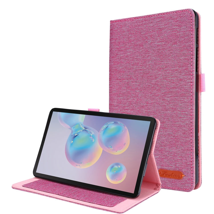 Horizontal Flip TPU + Fabric PU Leather Protective Case with Name Card Clip, For Galaxy Tab A 8.4 (2020), For Galaxy Tab A 8.4(2020)