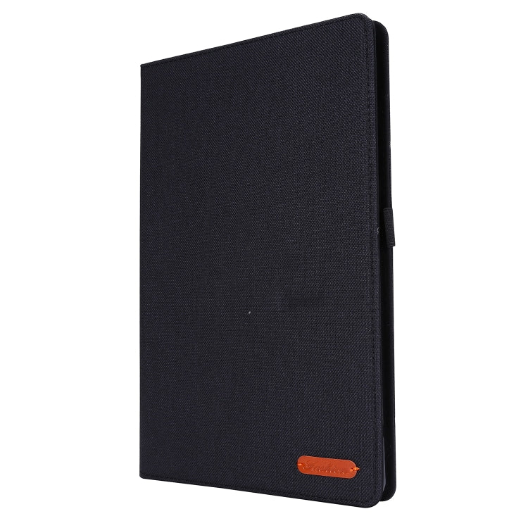 Horizontal Flip TPU + Fabric PU Leather Protective Case with Name Card Clip, For Galaxy Tab S6 Lite