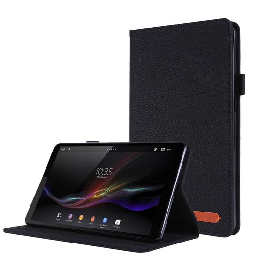 Horizontal Flip TPU + Fabric PU Leather Protective Case with Name Card Clip, For Lenovo Tab M8