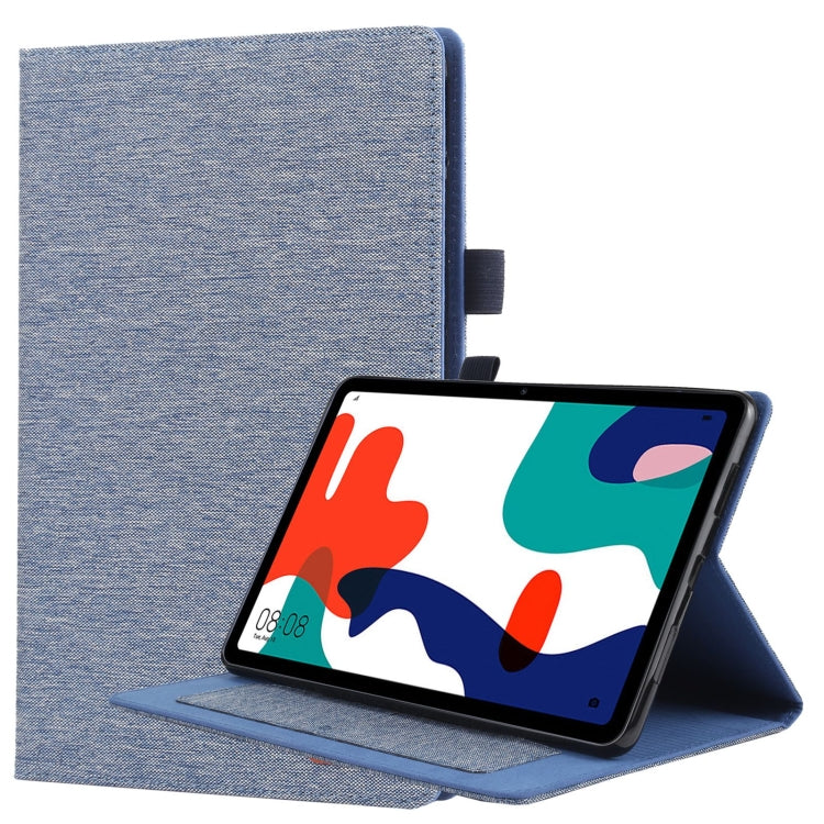 Horizontal Flip TPU + Fabric PU Leather Protective Case with Name Card Clip, For Huawei Matepad 10.4