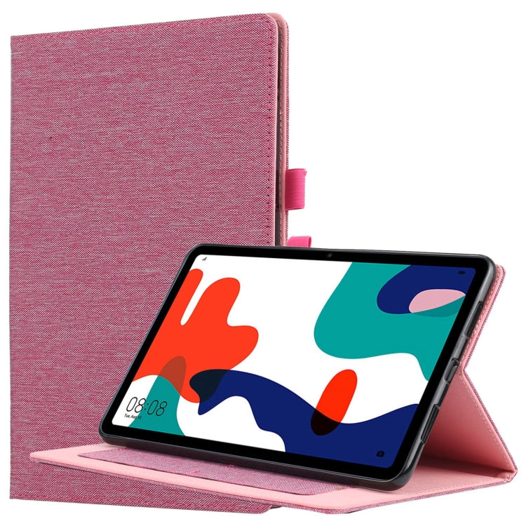 Horizontal Flip TPU + Fabric PU Leather Protective Case with Name Card Clip, For Huawei Matepad 10.4