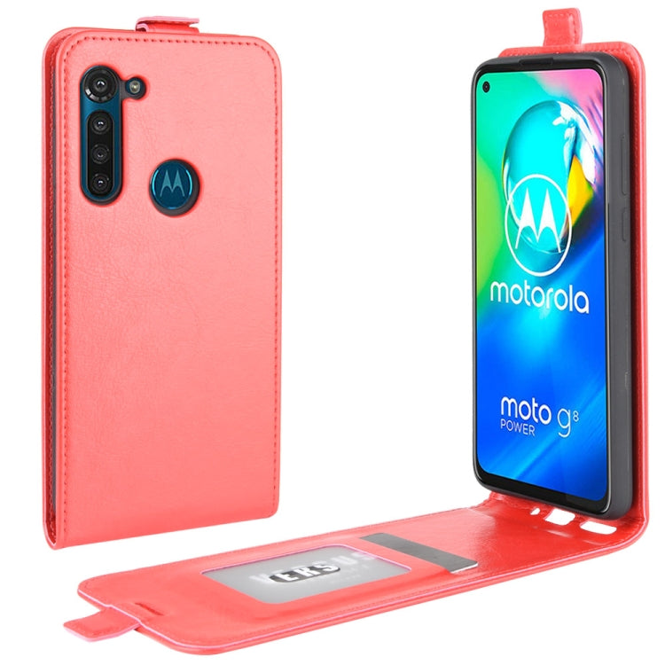 For Motorola Moto G8 Power R64 Texture Single Vertical Flip Leather Protective Case with Card Slots & Photo Frame, For Motorola Moto G8 Power
