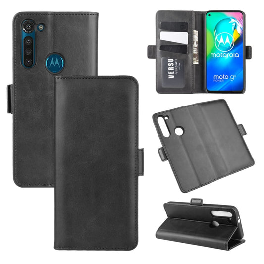 For Motorola Moto G8 Power Dual-side Magnetic Buckle Horizontal Flip Leather Case with Holder & Card Slots & Wallet, For Motorola Moto G8 Power
