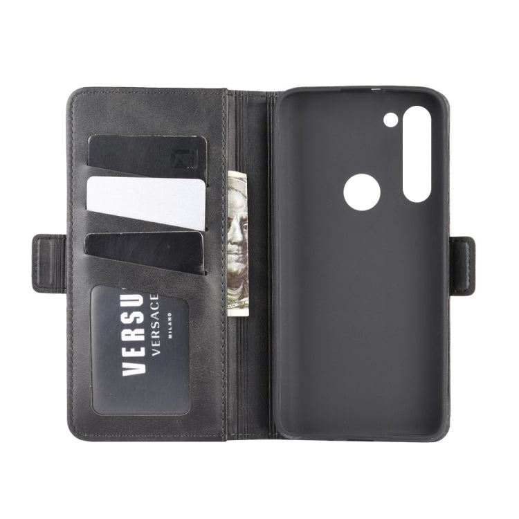 For Motorola Moto G8 Power Dual-side Magnetic Buckle Horizontal Flip Leather Case with Holder & Card Slots & Wallet, For Motorola Moto G8 Power
