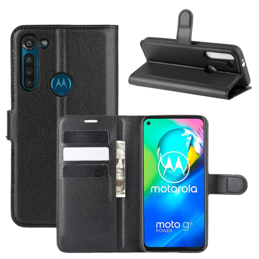 For Motorola Moto G8 Power Litchi Texture Horizontal Flip Protective Case with Holder & Card Slots & Wallet, For Motorola Moto G8 Power