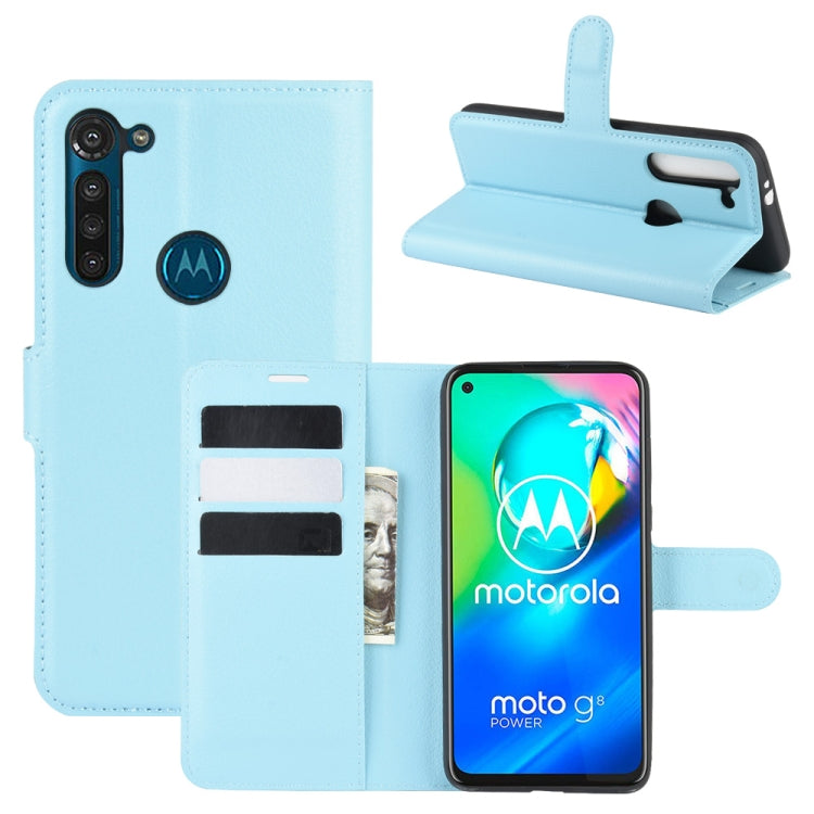 For Motorola Moto G8 Power Litchi Texture Horizontal Flip Protective Case with Holder & Card Slots & Wallet, For Motorola Moto G8 Power
