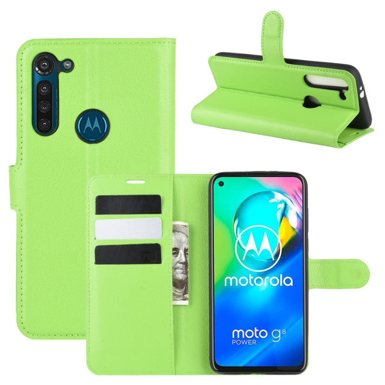 For Motorola Moto G8 Power Litchi Texture Horizontal Flip Protective Case with Holder & Card Slots & Wallet, For Motorola Moto G8 Power