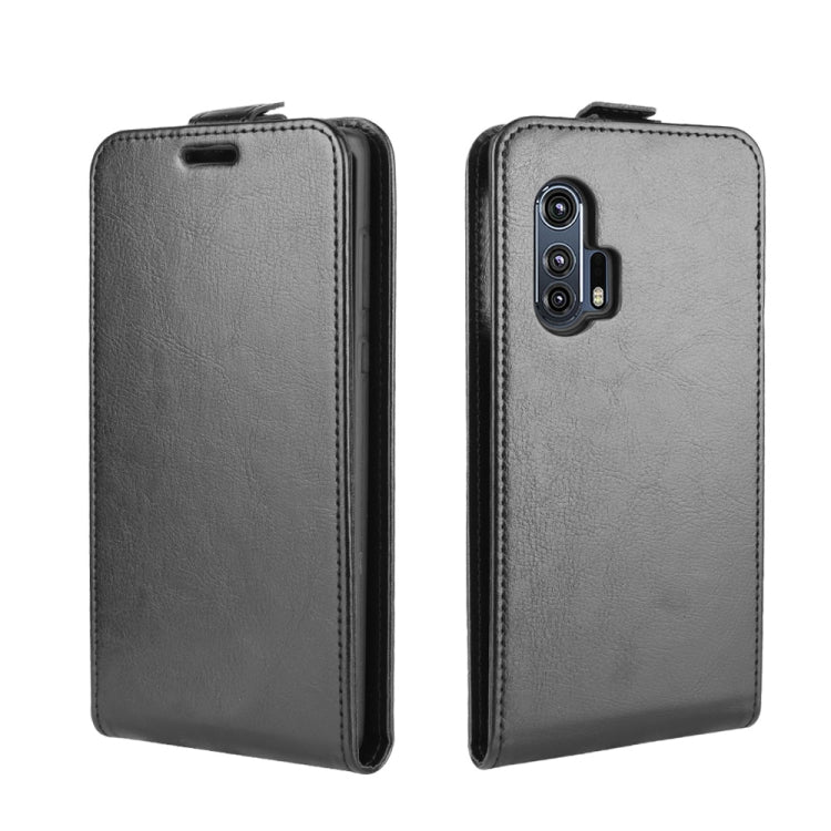 For Motorola Edge+  R64 Texture Single Vertical Flip Leather Protective Case with Card Slots & Photo Frame, For Motorola Edge+
