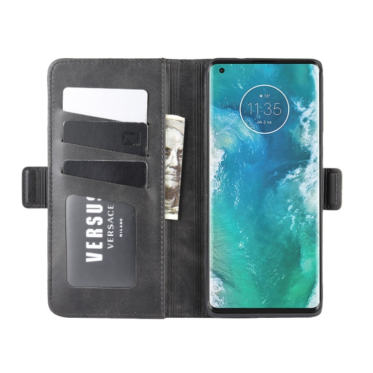 For Motorola Edge+  Dual-side Magnetic Buckle Horizontal Flip Leather Case with Holder & Card Slots & Wallet, For Motorola Edge+