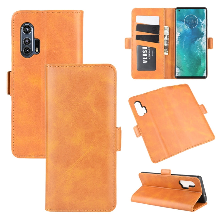 For Motorola Edge+  Dual-side Magnetic Buckle Horizontal Flip Leather Case with Holder & Card Slots & Wallet, For Motorola Edge+