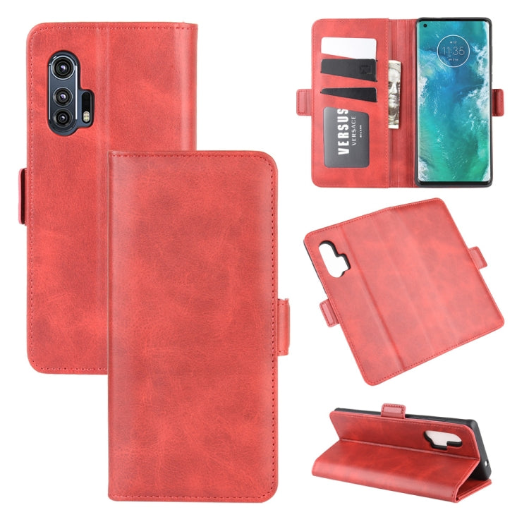 For Motorola Edge+  Dual-side Magnetic Buckle Horizontal Flip Leather Case with Holder & Card Slots & Wallet, For Motorola Edge+