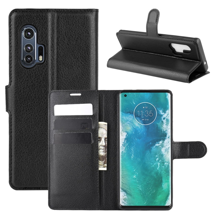 For Motorola Edge+ Litchi Texture Horizontal Flip Protective Case with Holder & Card Slots & Wallet, For Motorola Edge+