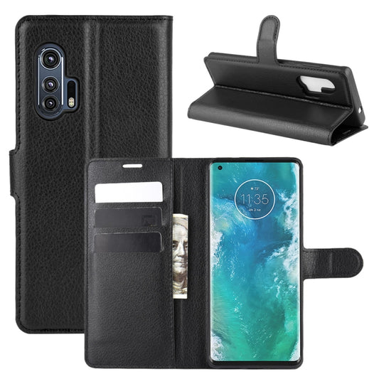 For Motorola Edge+ Litchi Texture Horizontal Flip Protective Case with Holder & Card Slots & Wallet, For Motorola Edge+