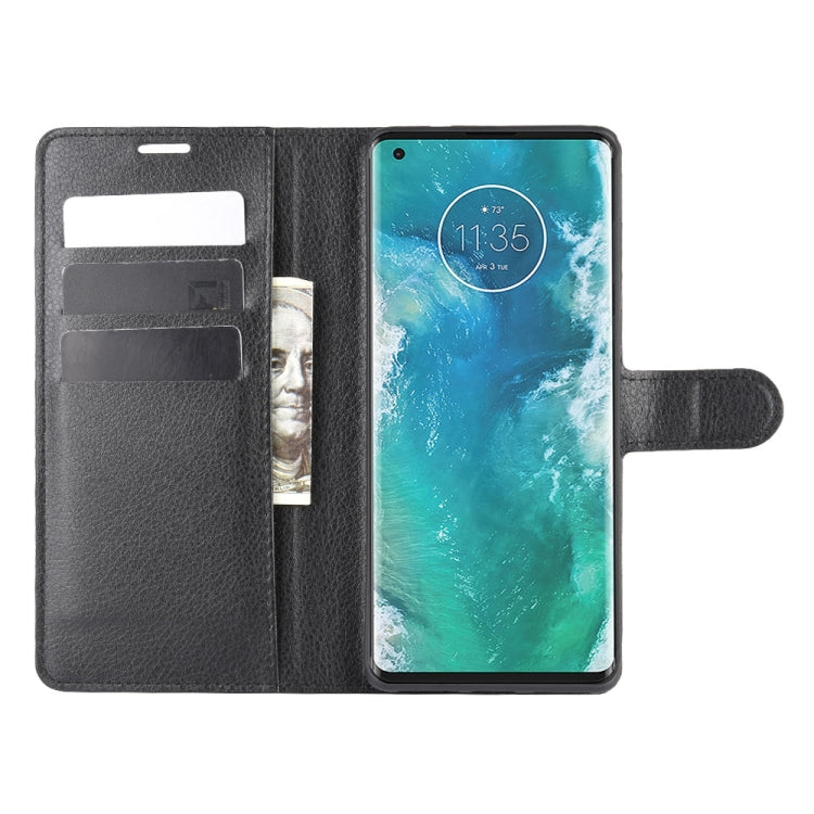 For Motorola Edge+ Litchi Texture Horizontal Flip Protective Case with Holder & Card Slots & Wallet, For Motorola Edge+