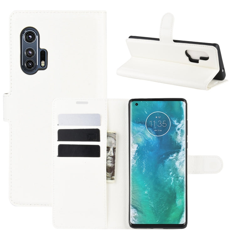 For Motorola Edge+ Litchi Texture Horizontal Flip Protective Case with Holder & Card Slots & Wallet, For Motorola Edge+