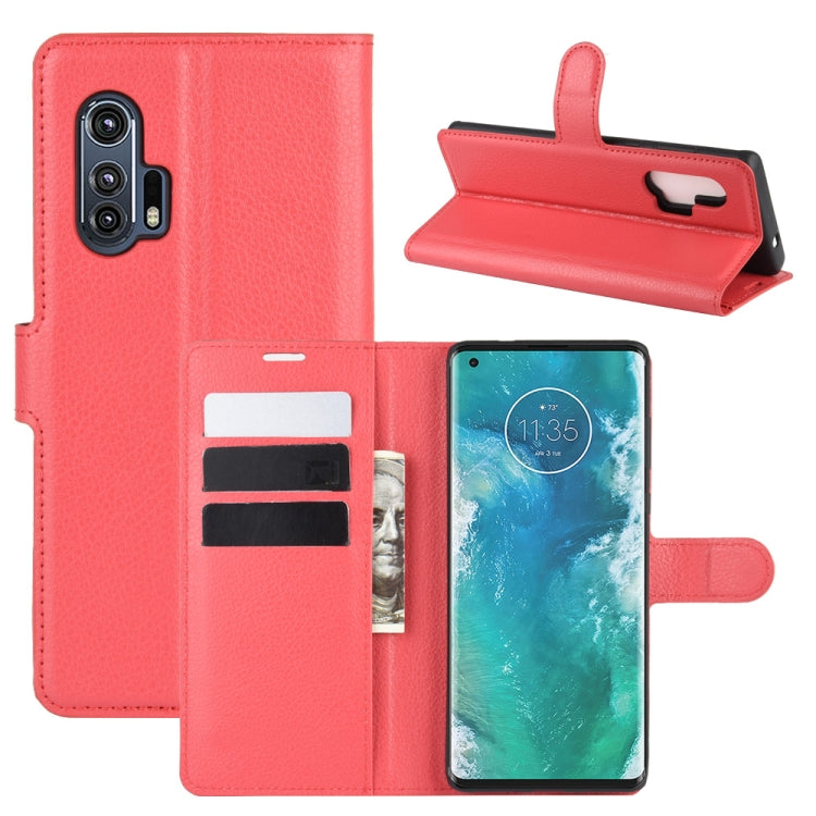 For Motorola Edge+ Litchi Texture Horizontal Flip Protective Case with Holder & Card Slots & Wallet, For Motorola Edge+