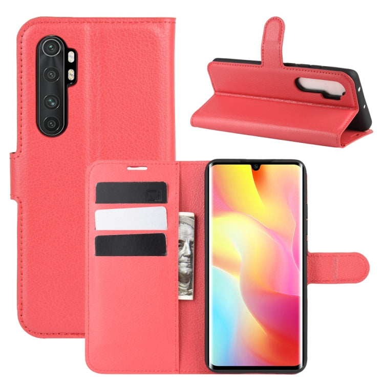For Xiaomi Mi Note 10 Lite Litchi Texture Horizontal Flip Protective Case with Holder & Card Slots & Wallet, For Xiaomi Mi Note 10 Lite