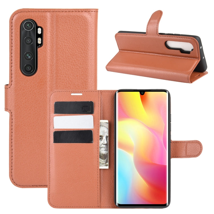 For Xiaomi Mi Note 10 Lite Litchi Texture Horizontal Flip Protective Case with Holder & Card Slots & Wallet, For Xiaomi Mi Note 10 Lite