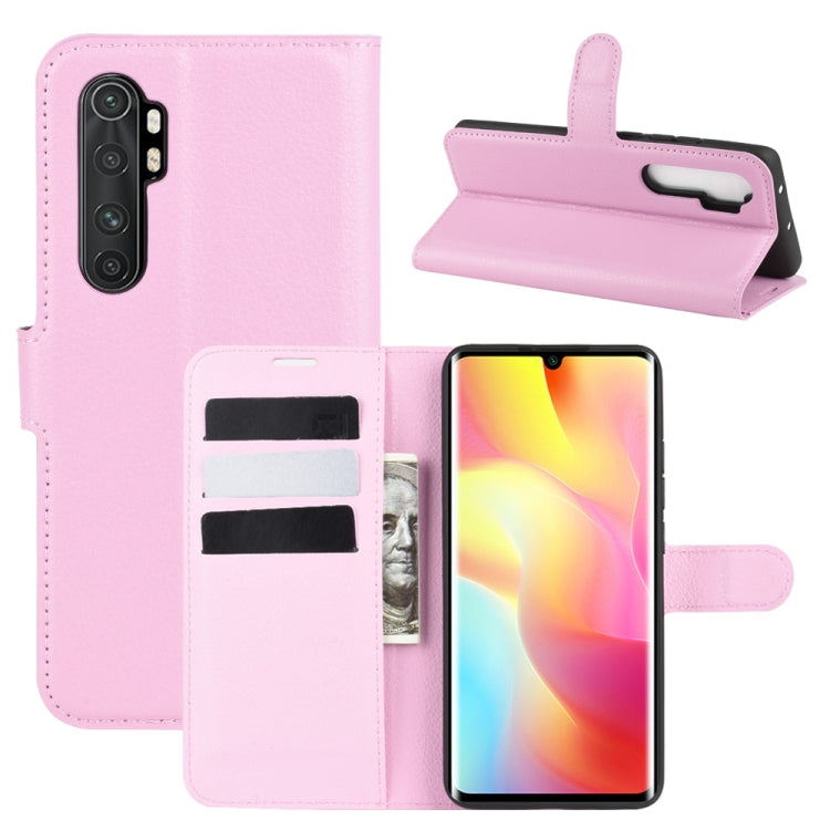 For Xiaomi Mi Note 10 Lite Litchi Texture Horizontal Flip Protective Case with Holder & Card Slots & Wallet, For Xiaomi Mi Note 10 Lite