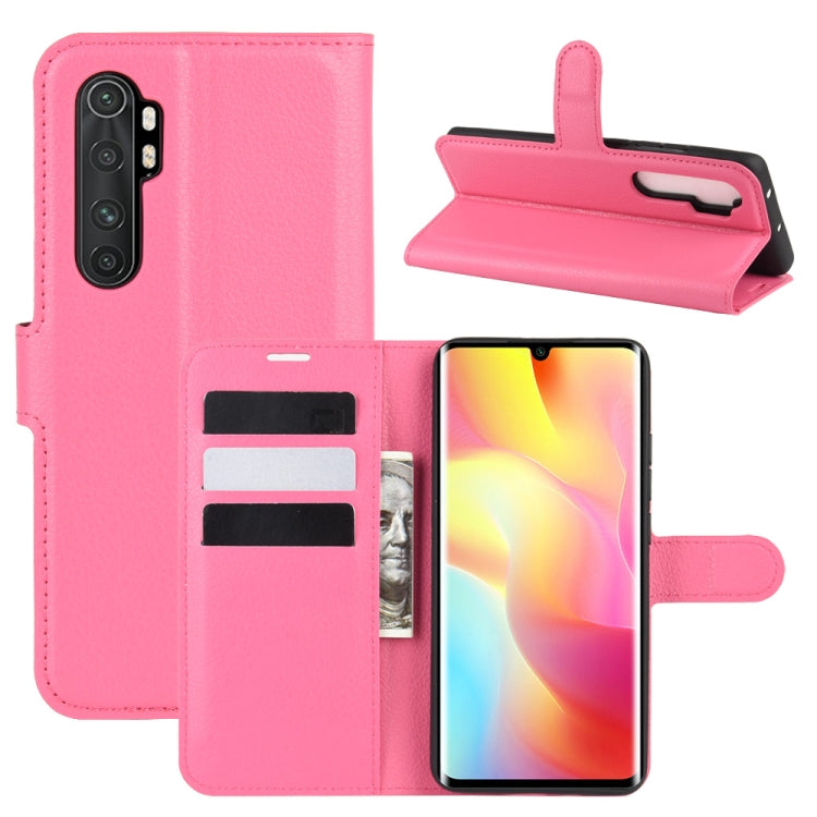 For Xiaomi Mi Note 10 Lite Litchi Texture Horizontal Flip Protective Case with Holder & Card Slots & Wallet, For Xiaomi Mi Note 10 Lite
